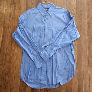 Mens Green Plaid Ralph Lauren Yarmouth button up shirt 17 -35